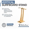 image:imageStoreYourBoard SurfStand Vertical Surfboard Stand Freestanding Wooden Indoor Display for Shortboard and Longboard Adjustable to Fit Boards 16 to 26 Wide