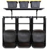 image:imageStoreYourBoard Chair Storage Rack Single  Heavy Duty Folding Chair Rack for Garage Organization Holds 50 lbs Chair Hangers for Folding Patio Beach amp Camping ChairsTriple  Shelf