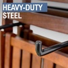 image:imageStoreYourBoard Chair Storage Rack Single  Heavy Duty Folding Chair Rack for Garage Organization Holds 50 lbs Chair Hangers for Folding Patio Beach amp Camping ChairsSingle