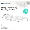 image:imageStoreYourBoard Heavy Duty Garage Shelf Wall Mount  WallMounted Garage Storage amp Organization  Heavy Duty Garage Shelves for Tools Bins amp Equipment  Holds 200 lbs Black 2x2ft 2PackWhite
