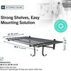 image:imageStoreYourBoard Heavy Duty Garage Shelf Wall Mount  WallMounted Garage Storage amp Organization  Heavy Duty Garage Shelves for Tools Bins amp Equipment  Holds 200 lbs Black 2x2ft 2PackBlack