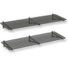 image:imageStoreYourBoard Heavy Duty Garage Shelf Wall Mount  WallMounted Garage Storage amp Organization  Heavy Duty Garage Shelves for Tools Bins amp Equipment  Holds 200 lbs Black 2x2ft 2PackBlack
