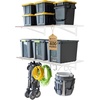 image:imageStoreYourBoard Heavy Duty Garage Shelf Wall Mount  WallMounted Garage Storage amp Organization  Heavy Duty Garage Shelves for Tools Bins amp Equipment  Holds 200 lbs Black 2x2ft 2PackWhite