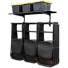 image:imageStoreYourBoard Chair Storage Rack Single  Heavy Duty Folding Chair Rack for Garage Organization Holds 50 lbs Chair Hangers for Folding Patio Beach amp Camping ChairsTriple  Shelf