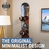 image:imageStoreYourBoard Minimalist Wood Snowboard Rack Wall Mount Storage Display Adjustable Size Solid Wood Holds 30 lbs