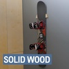 image:imageStoreYourBoard Minimalist Wood Snowboard Rack Wall Mount Storage Display Adjustable Size Solid Wood Holds 30 lbs