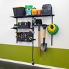 image:imageStoreYourBoard GTool Pro Storage System Adjustable Garage Wall Mount Organizer With Pegboard amp Shelf Yard Shovel Rake Holder Holds 500 Lbs