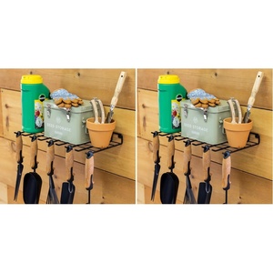 image:imageStoreYourBoard Gardening Hand Tools Organizer Wall Mount Storage Shelf for Garden Scissors Hand Pruners Plant Shears Tree Cutter Gardening Shears and Garden Supplies Holds 40 lbs Pack of 29 x 175 x 175 inches Pack of 2