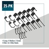 image:image10 14 and 25 Pack Simple Wall Hooks Assortment Kit for Hanging yard tools brooms bikes mops jackets and more  Decorative amp Heavy Duty Kits Holds 30 lbs drywall and 80lbs wood 25 25 10