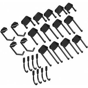 image:image10 14 and 25 Pack Simple Wall Hooks Assortment Kit for Hanging yard tools brooms bikes mops jackets and more  Decorative amp Heavy Duty Kits Holds 30 lbs drywall and 80lbs wood 25 25 25
